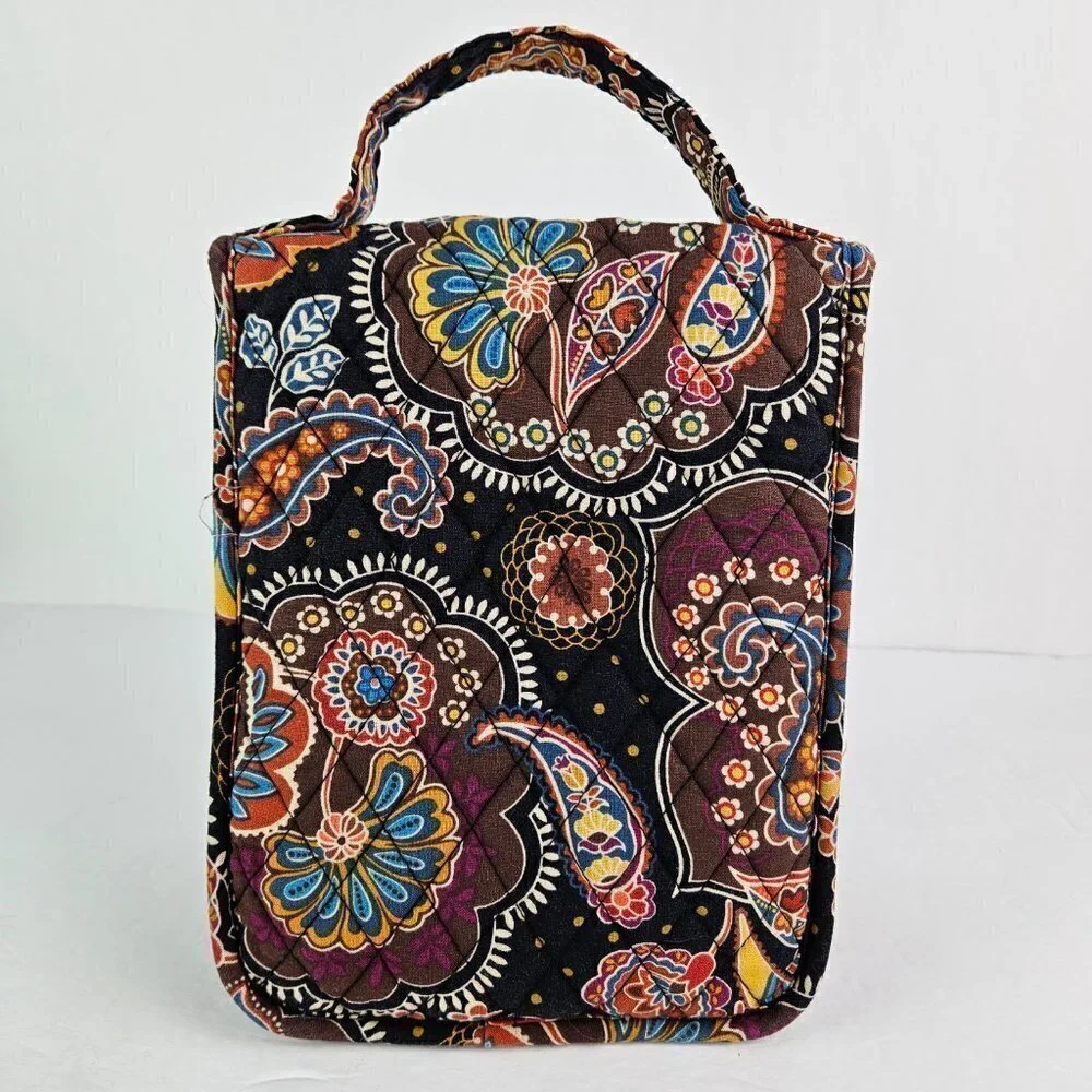 Vera Bradley Out To Lunch Bag Kensington (Retired) Brown Paisley Floral - Picture 3 of 12
